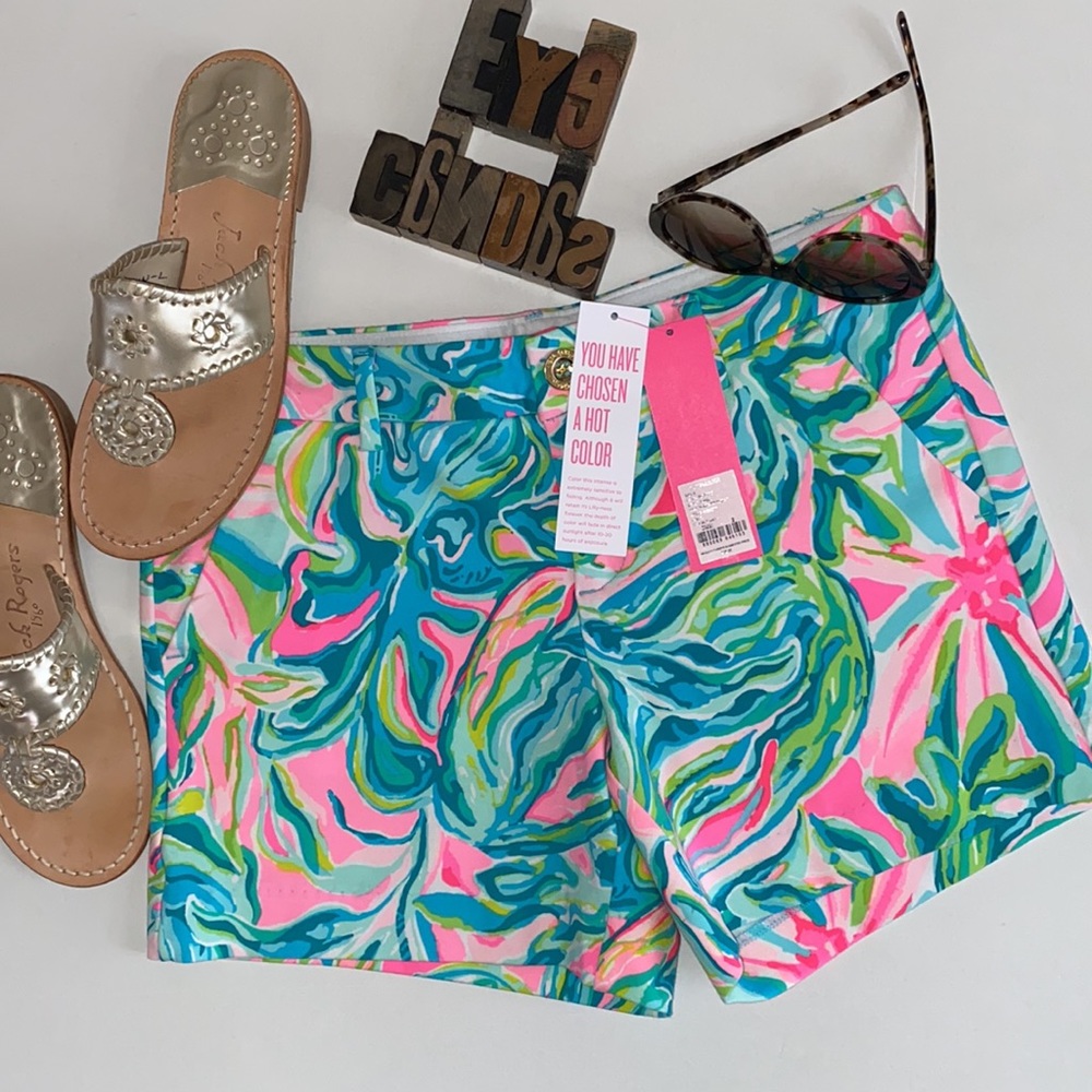 🌴LILLY PULITZER ‘Callahan Knit Short’ in One In A Melon Print